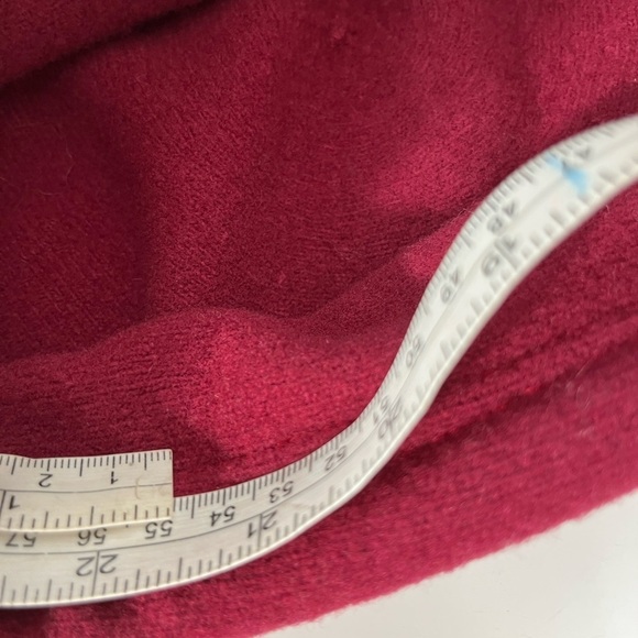 Parkhurst Women’s 100% Wool Hat Red Cloche Packable Made in Canada Flower - Picture 6 of 7